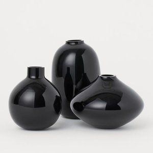 H&M Glass Teardrop Vase